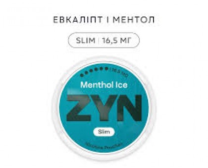 Нікотинові паучі ZYN Menthol Ice Slim