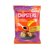 Чіпси CHIPSTERS Курка- Рол та соевий соус  110г.