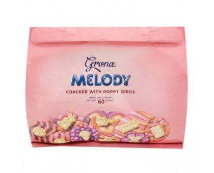 Печиво GRONA Крекер MELODY з Маком 60г.