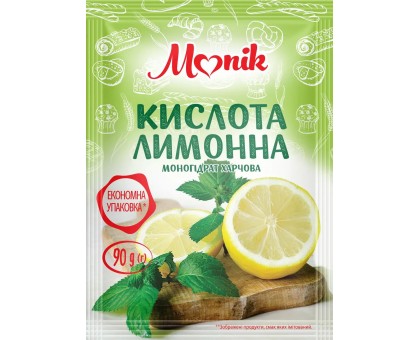 Приправа Лимонна кислота 90 г. MONIK