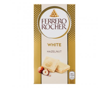 Шоколад FERRERO ROCHER White Hazelnut 90г.
