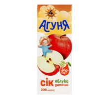 Соки Яблуко 0.2л. Агуня