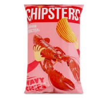 Чіпси CHIPSTERS Лобстер хвилясті 95 г.