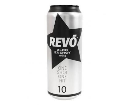 Слабоалкогольні напої REVO Strong 0,5л. з/б