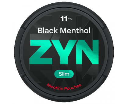 Нікотинові паучі ZYN  Black Menthol 11mg.