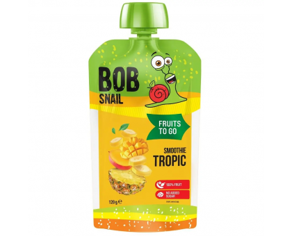 Пюре фруктове “Смузі Банан-Ананас-Манго” 120г BOB SNAIL