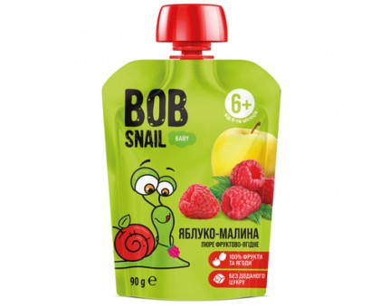 Пюре фруктове “Яблуко-Малина” 90г BOB SNAIL
