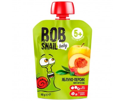 Пюре фруктове “Яблуко-Персик” 90г BOB SNAIL