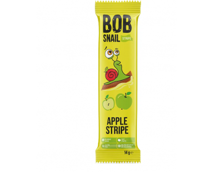 Фруктова цукерка “Яблучний страйп” 14г BOB SNAIL