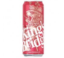 Слабоалкогольні напої KING`S BRIDGE Gin&Grapefruit 0,45л. з/б