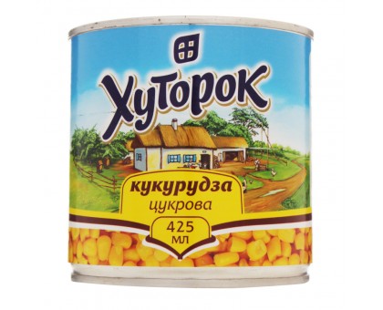 Консерви ХУТОРОК Кукурудза цукрова 410г.