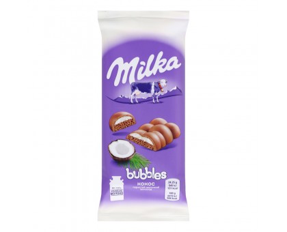 Шоколад MILKA Bubbles Кокос 90г.
