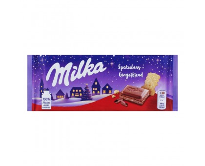 Шоколад MILKA Spekulaag Gingesbscad 90г.