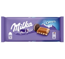 Шоколад MILKA OREO з Печивом 100г.