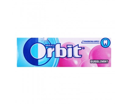 Гумка жувальна ORBIT Bubblemint 14г.