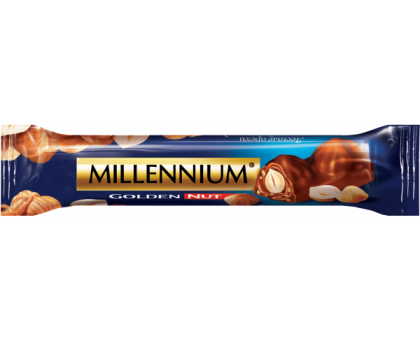 Батончик  MILLENNIUM Golden Nut Молочний з нач. та цілими горіхами 40г.
