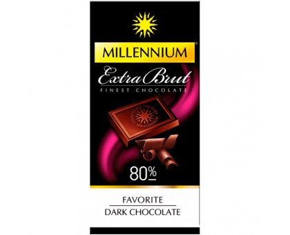 Шоколад MILLENNIUM Favorite Extra Brut 80% 100г.