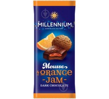 Шоколад MILLENNIUM MOUSSE Чорний Мусова Апельсинова нач. 135г.