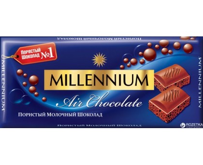 Шоколад MILLENNIUM Молочний пористий 85г.