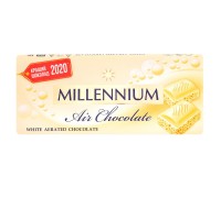 Шоколад MILLENNIUM Бiлий пористий 85г.