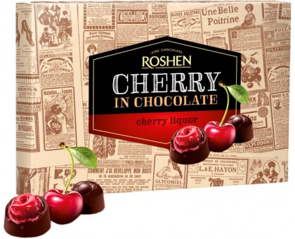 Цукерки шоколадні ROSHEN Cherry 155г.