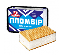 Морозиво Брикет Пломбір 90г. ЛАСУНКА