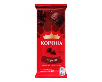 Шоколад КОРОНА Чорний 80г.