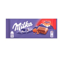 Шоколад MILKA Миндаль Карамель 90г.