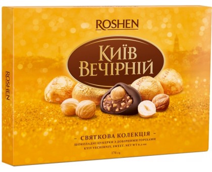 Цукерки шоколадні ROSHEN Київ Вечірній 176г.