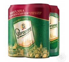 Пиво STAROPRAMEN Multipak 4 шт. з/б