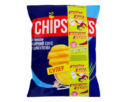 Чіпси CHIPSTERS Сирний Соус з Цибулею 110г.