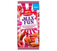 Шоколад КОРОНА MAX FUN Мармелад Вишня 150гр.