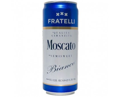 Винний напій FRATELLI Moscato Bianco 0,33л.