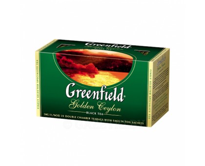 Чай  GREENFIELD Rich Ceylon 25 ф/п.