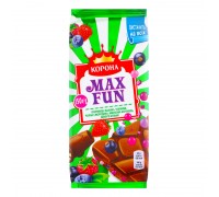 Шоколад КОРОНА MAX FUN Фруктово ягідний 150гр.