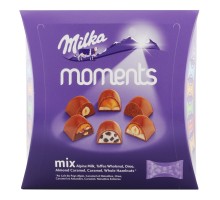 Цукерки шоколадні MILKA Moments 5 смаків  169г.
