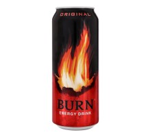 Енергетичний напій BURN 0,5л. з/б
