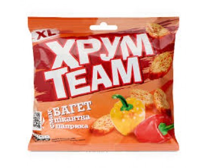 Сухарики XPУМ-TEAM Пікантна паприка 100г.