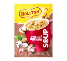 Крем-суп ROLLTON Грибний з крутонами 15,5г.