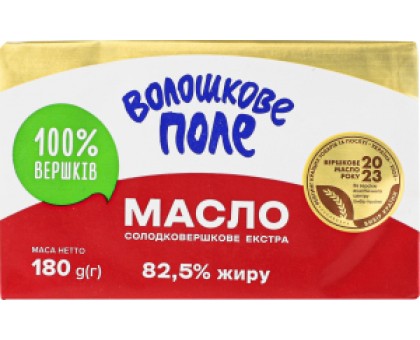 Масло 82.5% ж.180г. ВОЛОШКОВЕ ПОЛЕ