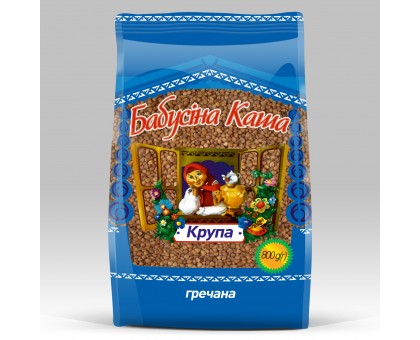 Крупа Гречана 800г. БАБУСІНА КАША