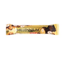 Шоколад MILLENNIUM Double Nuts чорний з цiлими лісовимигорiхами 40г.