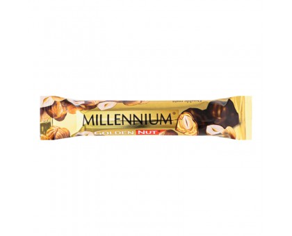 Шоколад MILLENNIUM Double Nuts чорний з цiлими лісовимигорiхами 40г.