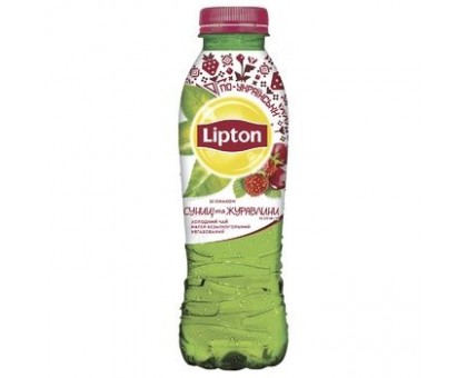 Чай Зелений Суниця та журавлина 0,5л. LIPTON