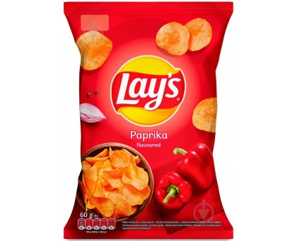 Чіпси LAYS Паприка 60г. Польша