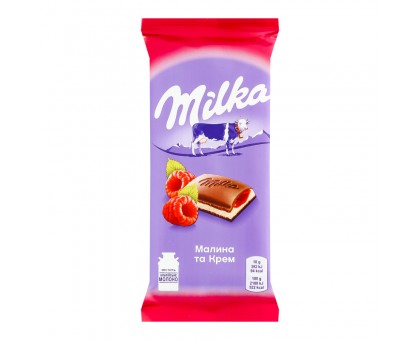 Шоколад MILKA Малина 90г.