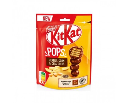 Цукерки шоколадні KIT KAT Pops Peanut& Corn 200г. NESTLE