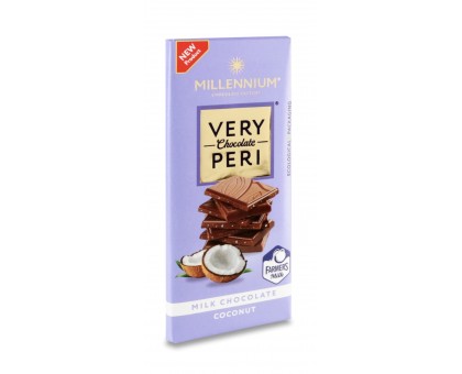 Шоколад MILLENNIUM Very Peri Молочний з Кокосовою стружкою 85г.