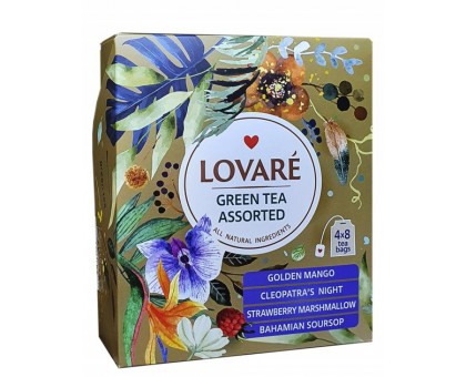 Чай  LOVARE Green Tea Assorted 32 ф/п.