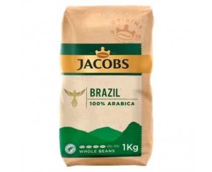 Кава JACOBS BRAZIL 100% Arabica 1кг